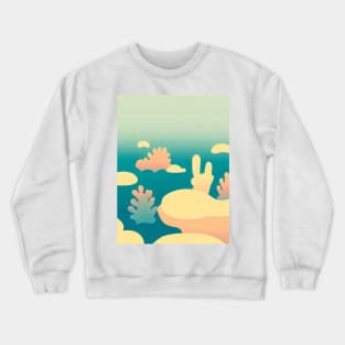 elegant oceanic golden coral reefs Crewneck Sweatshirt